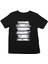 Balina Pullu Balık Pulu Siyah Unisex Çocuk Tişört T-Shirt 1