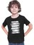 Balina Pullu Balık Pulu Siyah Unisex Çocuk Tişört T-Shirt 3