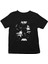 Uluyan Kurt Siyah Unisex Çocuk Tişört T-Shirt 1