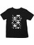 Siyah Beyaz Tavşan Siyah Unisex Çocuk Tişört T-Shirt 1