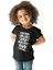 Desenli Tavşan Siyah Unisex Çocuk Tişört T-Shirt 2