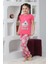 Kapi Kids Kız Çocuk Ayıcık Baskılı - 2 Düğmeli Pijama Takımı 7-11 Yaş 6065 4