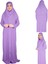 Lila Fermuarlı Namaz Elbisesi2 1