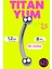 Titanyum Banana Piercing Kıkırdak Kulak Tragus Snug Daith Rook Surface Forward Helix Flat Nipple Conch Kaş 1
