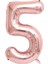 5 Rose Gold Rakam Folyo Balon 80 cm 1