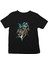 Astronot ve Gezegenler Siyah Unisex Çocuk Tişört T-Shirt 1