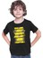 Gitar Çalan Ayı Siyah Unisex Çocuk Tişört T-Shirt 3