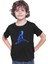 Basketbol Siyah Unisex Çocuk Tişört T-Shirt 3