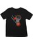 Basketbol Potası Siyah Unisex Çocuk Tişört T-Shirt 1