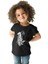 Gitarist Siyah Unisex Çocuk Tişört T-Shirt 2