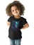 Charles Darwin Portre Siyah Unisex Çocuk Tişört T-Shirt 2