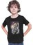 Astronot Husky Siyah Unisex Çocuk Tişört T-Shirt 3