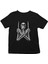 Baterist Kurukafa Siyah Unisex Çocuk Tişört T-Shirt 1