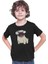 Dil Çıkaran Pug Siyah Unisex Çocuk Tişört T-Shirt 3