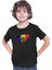 Moldova Siyah Unisex Çocuk Tişört T-Shirt 2