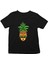 Ananas Alien Siyah Unisex Çocuk Tişört T-Shirt 1