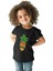 Ananas Alien Siyah Unisex Çocuk Tişört T-Shirt 2