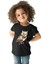 Origami Baykuş Siyah Unisex Çocuk Tişört T-Shirt 2