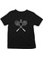 Badminton Siyah Unisex Çocuk Tişört T-Shirt 1