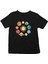 Güneş Sistemi Gezegenler Siyah Unisex Çocuk Tişört T-Shirt 1