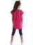 Unicorn Çantalı Kız Çocuk T-shirt Takım 2
