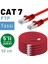 5 Adet 50 cm Irenıs Cat7 Kablo Yassı Ftp Ethernet Network Lan Kablosu 1