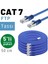 5 Adet 50 cm Irenıs Cat7 Kablo Yassı Ftp Ethernet Network Lan Kablosu 1