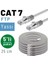 5 Adet 25 cm Irenıs Cat7 Kablo Yassı Ftp Ethernet Network Lan Kablosu 1