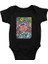 Yengeç Burcu Siyah Unisex Bebek Body - Zıbın 1