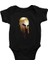 Spartalı Kaskı Siyah Unisex Bebek Body - Zıbın 1