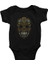 Renkli Kurukafa Siyah Unisex Bebek Body - Zıbın 1