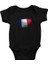 Fransa - France Siyah Unisex Bebek Body - Zıbın 1