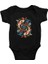 Balık Burcu Siyah Unisex Bebek Body - Zıbın 1