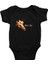 Nikola Tesla Portre Siyah Unisex Bebek Body - Zıbın 1