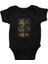 Renkli Baykuş Siyah Unisex Bebek Body - Zıbın 1
