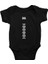 Dna Çift Sarmal Siyah Unisex Bebek Body - Zıbın 1