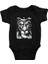 Sinirli Aslan Siyah Unisex Bebek Body - Zıbın 1