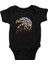 Renkli Kartal Siyah Unisex Bebek Body - Zıbın 1