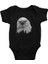 Beyaz Başlı Kartal Siyah Unisex Bebek Body - Zıbın 1