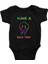 Emoji Siyah Unisex Bebek Body - Zıbın 1