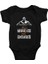 Make Muscles Not Excuses Siyah Unisex Bebek Body - Zıbın 1