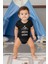 Make Muscles Not Excuses Siyah Unisex Bebek Body - Zıbın 2