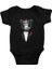 Mafya Babası Maymun Siyah Unisex Bebek Body - Zıbın 1