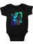 Süpürgeli Cadı Siyah Unisex Bebek Body - Zıbın 1