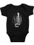 Doğa ve Kurt Siyah Unisex Bebek Body - Zıbın 1