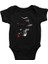 Pipo Içen Şapkalı Kurukafa Siyah Unisex Bebek Body - Zıbın 1