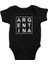 Arjantin Siyah Unisex Bebek Body - Zıbın 1