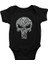 Kurukafa Punisher Siyah Unisex Bebek Body - Zıbın 1