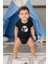 Gözlüklü Panda Siyah Unisex Bebek Body - Zıbın 2