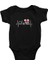 Büyük Britanya Ingiltere Siyah Unisex Bebek Body - Zıbın 1